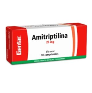 Amitriptilina 25 Mg X 30 Tabletas