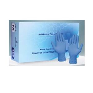 Guantes De Nitrilo Celeste T M X 100 Uds