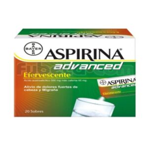 Aspirina Advanced/aspirina Advanced Efervecente Sobre X 20