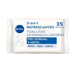 NIVEA TOALLA FACIAL VISAGE DESMAQUILLANTE PIEL NORMAL/MIXTA X25